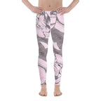 Pink Marble Men's Leggings