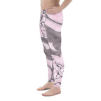 Pink Marble Men's Leggings