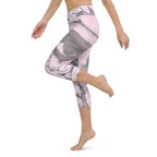 Pink Marble Yoga Capris