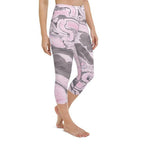 Pink Marble Yoga Capris
