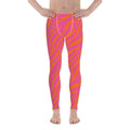 Pink & Orange Zebra Men's Leggings