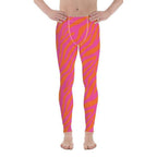Pink & Orange Zebra Men's Leggings