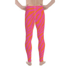 Pink & Orange Zebra Men's Leggings