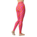 Pink & Orange Zebra Yoga Leggings