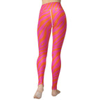 Pink & Orange Zebra Yoga Leggings