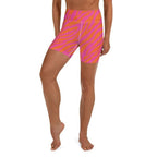 Pink & Orange Zebra Yoga Shorts