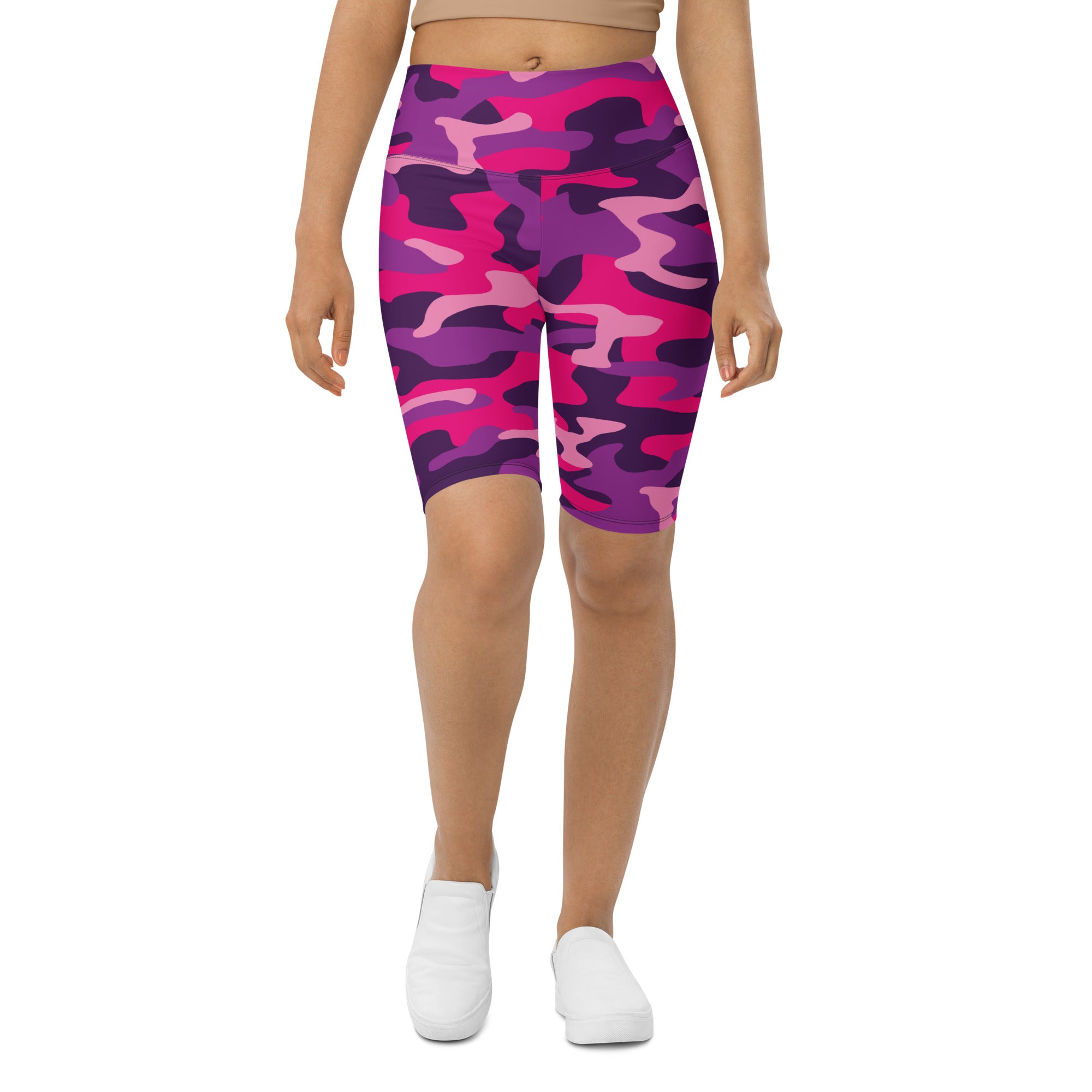 Pink camo 2025 biker shorts