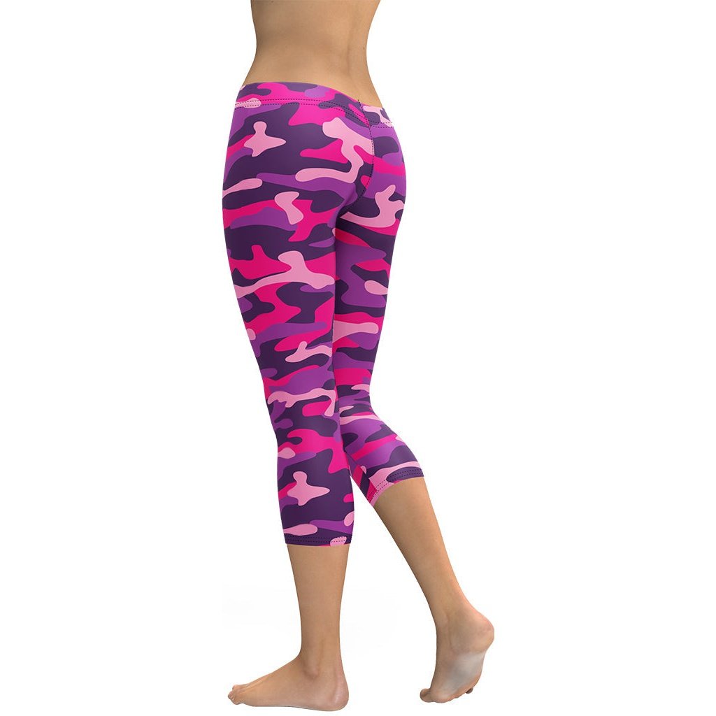 Pink & Purple Camo Capris