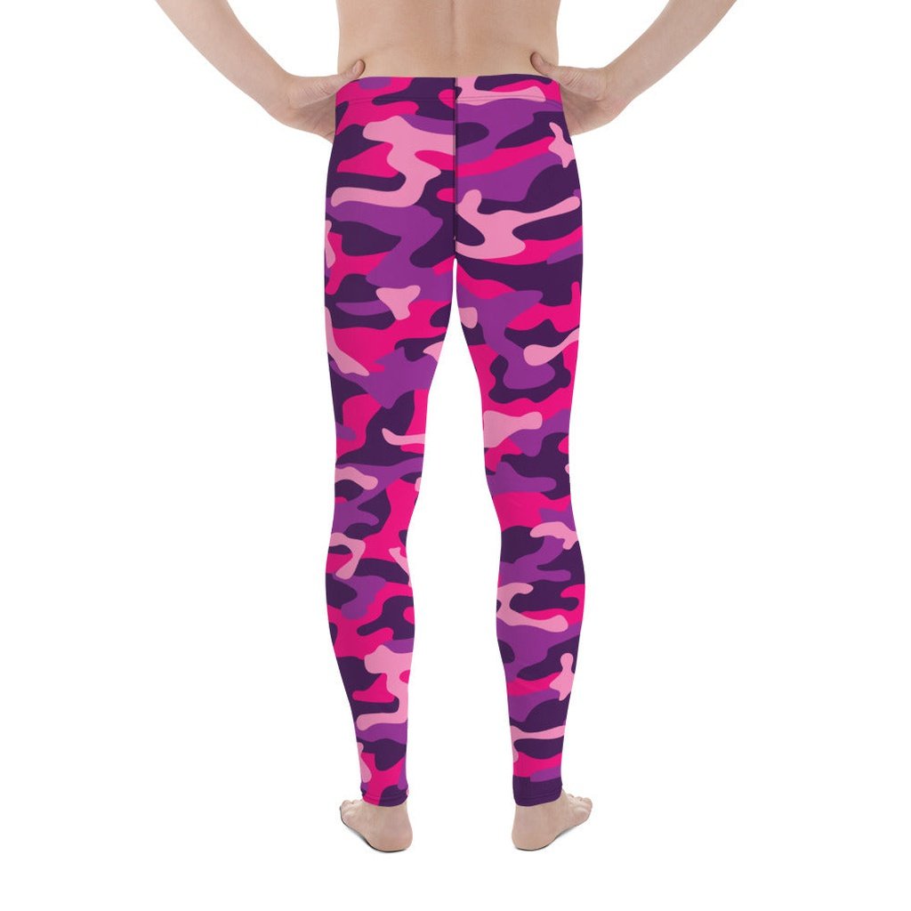 Pink & Purple Camo Men's Leggings