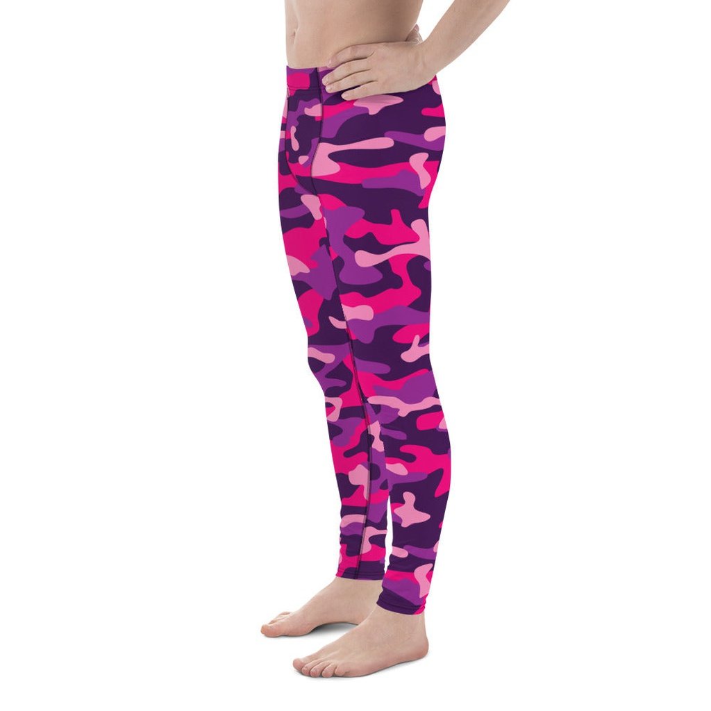 Pink & Purple Camo Men's Leggings