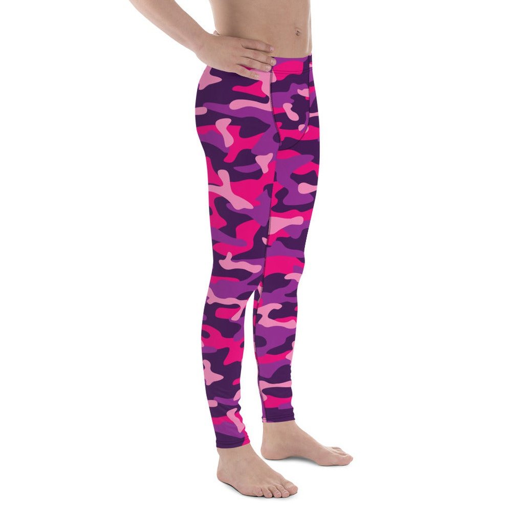 Pink & Purple Camo Men's Leggings
