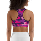 Pink & Purple Camo Sports Bra