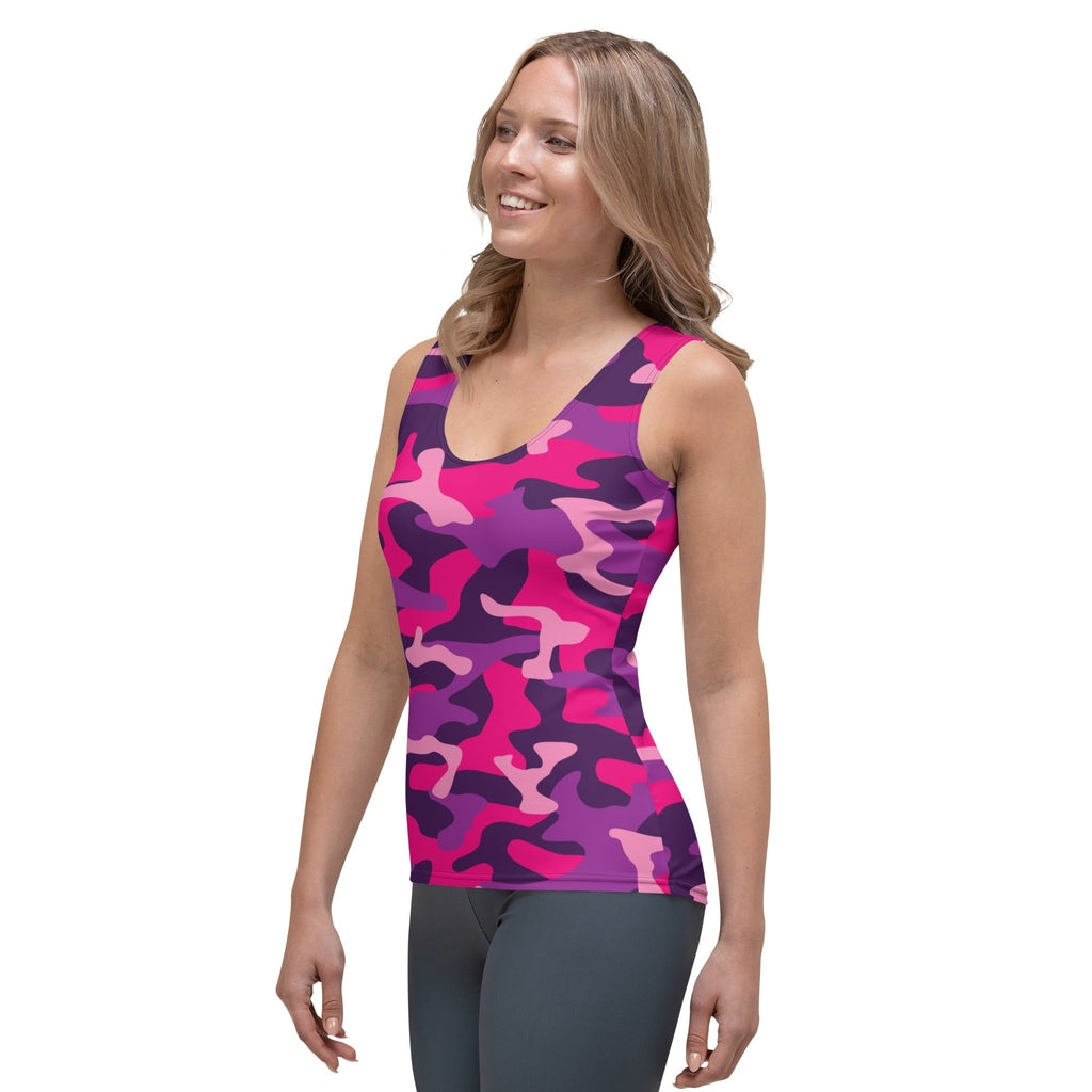 Pink & Purple Camo Tank Top