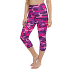 Pink & Purple Camo Yoga Capris
