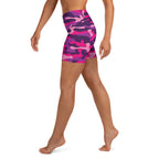 Pink & Purple Camo Yoga Shorts