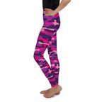 Pink & Purple Camo Youth Leggings