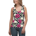 Pink Roses and Skulls Tank Top