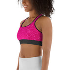 Pink Santa's Outfit Sports Bra