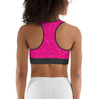 Pink Santa's Outfit Sports Bra