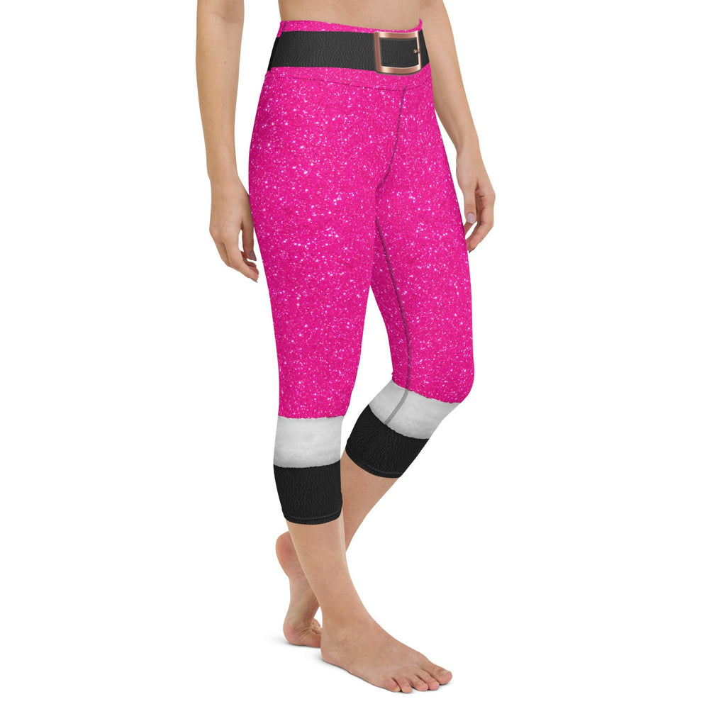 Pink Santa's Outfit Yoga Capris