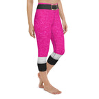Pink Santa's Outfit Yoga Capris
