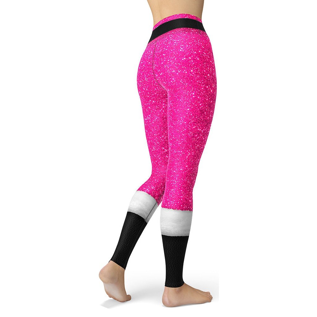Pink Santa's Outfit Yoga Leggings