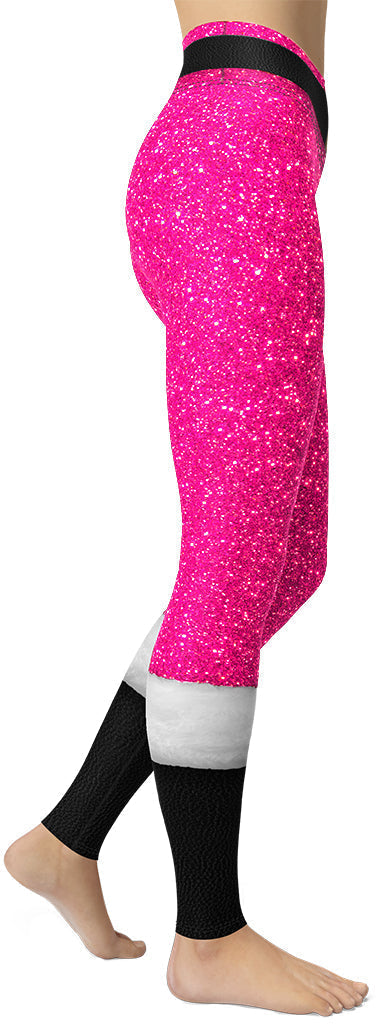 Pink Santa's Outfit Yoga Leggings