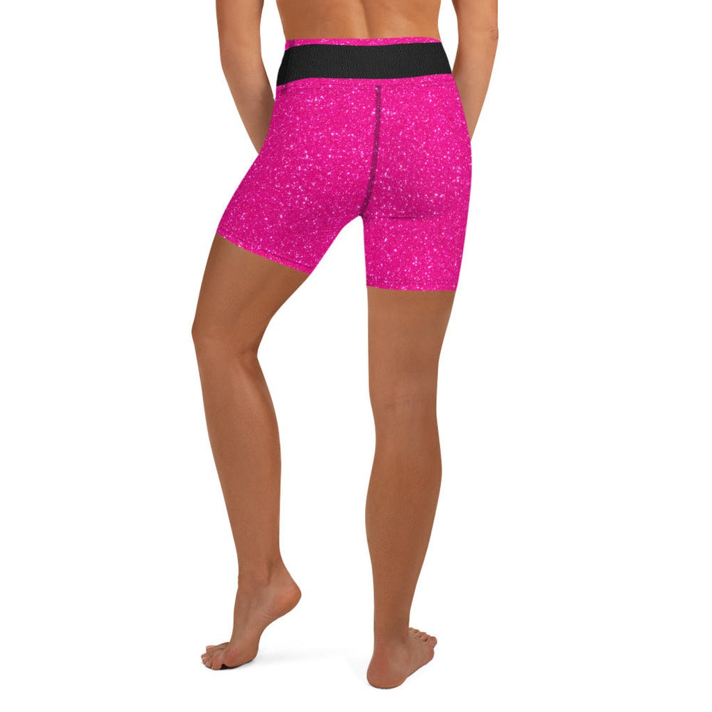 Pink Santa's Outfit Yoga Shorts