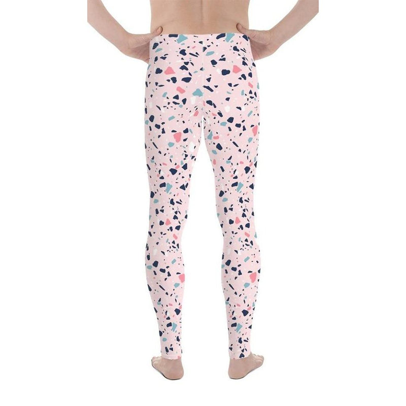 Pink Plaid Men's Leggings