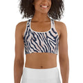 Pinkish Zebra Sports Bra