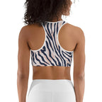 Pinkish Zebra Sports Bra