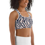 Pinkish Zebra Sports Bra