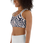 Pinkish Zebra Sports Bra