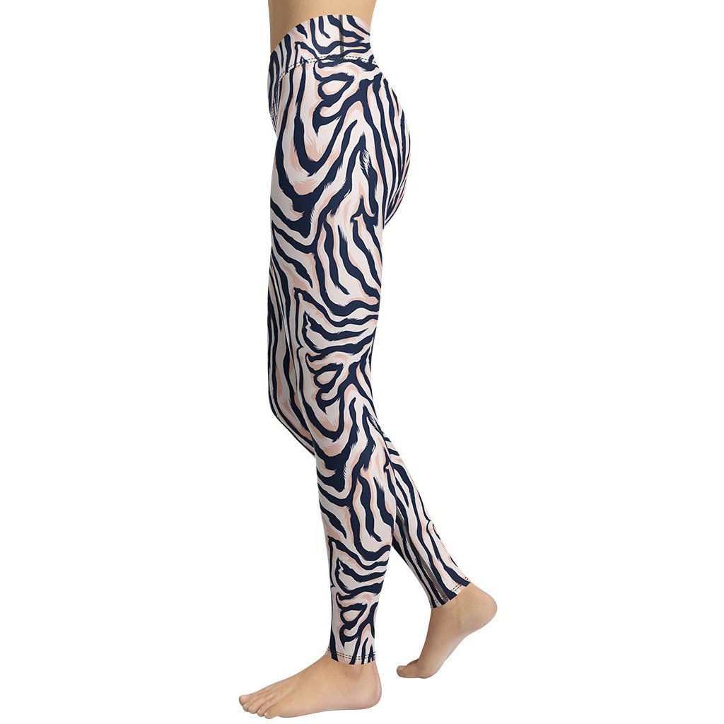 Pinkish Zebra Yoga Leggings