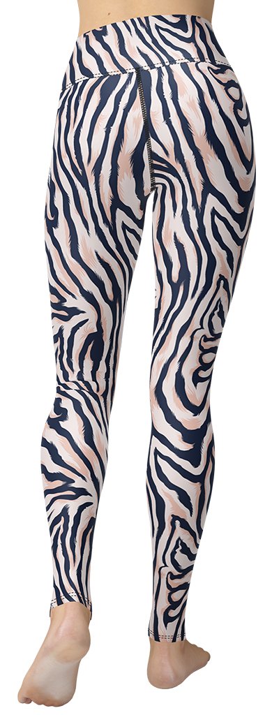 Pinkish Zebra Yoga Leggings