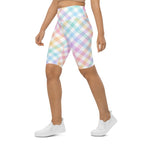 Plaid Easter Biker Shorts