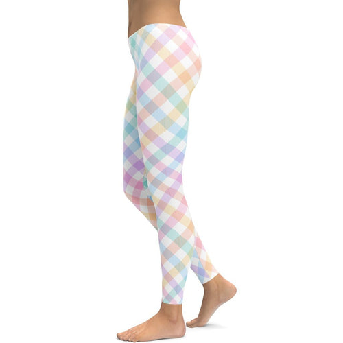 Plaid Easter Leggings