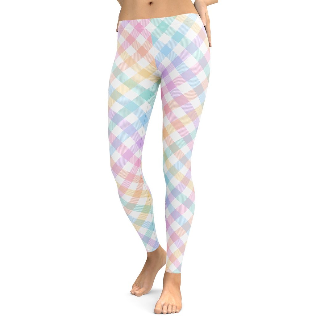 Plaid Easter Leggings