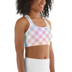Plaid Easter Sports Bra