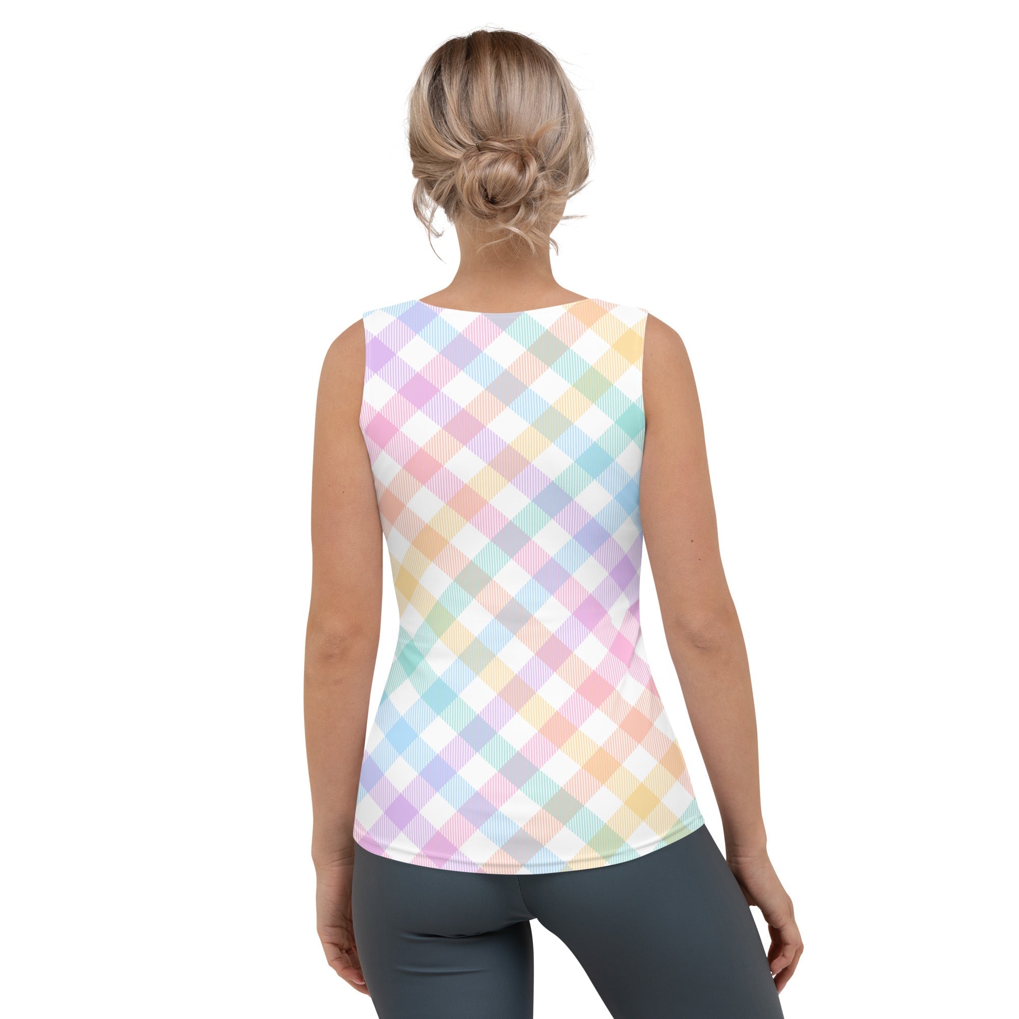 Plaid Easter Tank Top