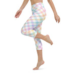 Plaid Easter Yoga Capris