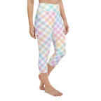 Plaid Easter Yoga Capris