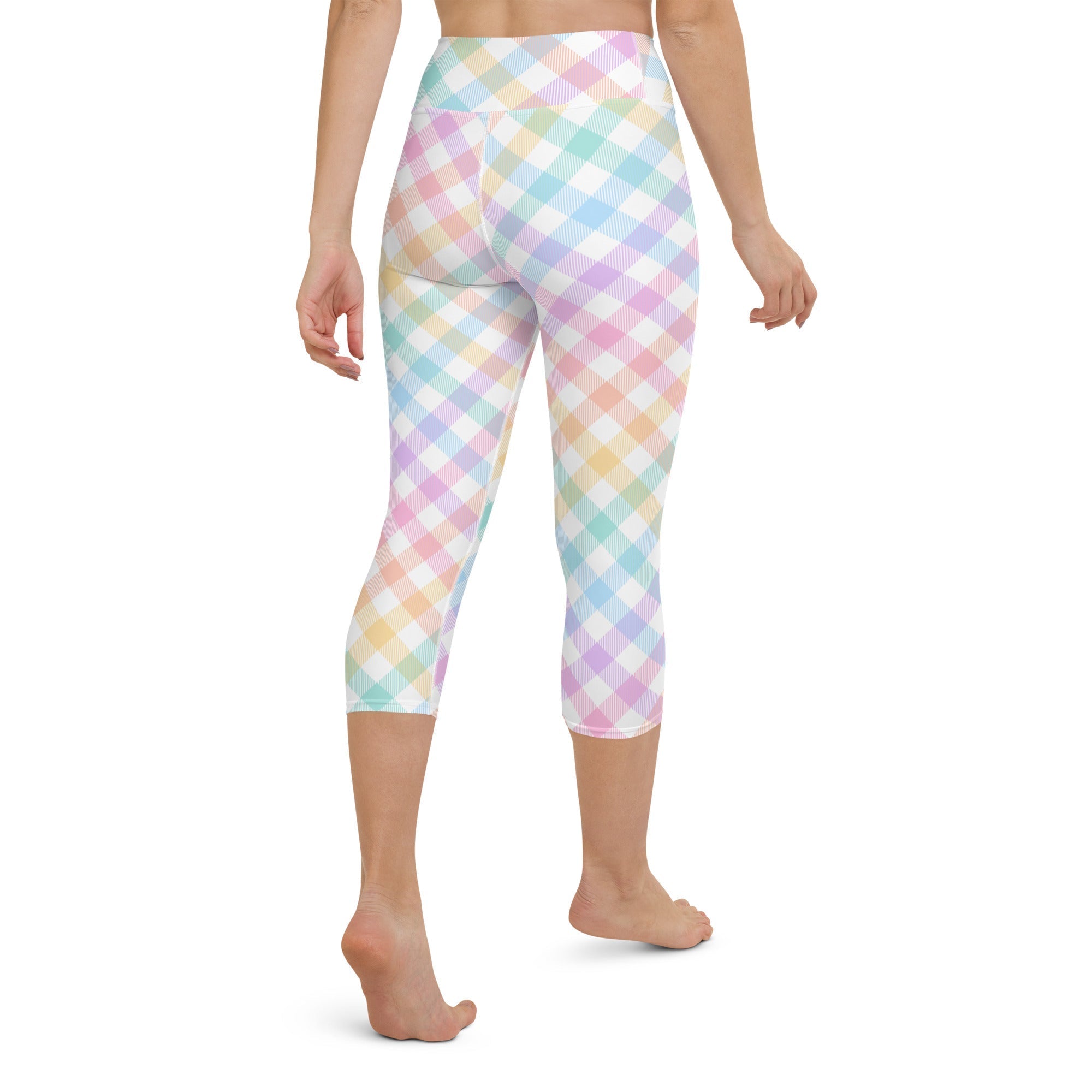 Plaid Easter Yoga Capris