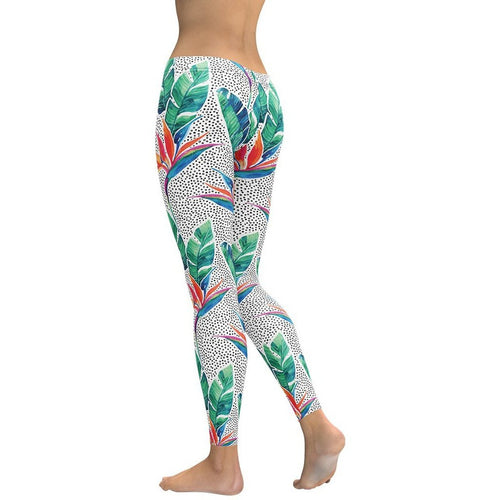Polka Dot Floral Leggings