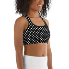 Polka Dot Optical Sports Bra