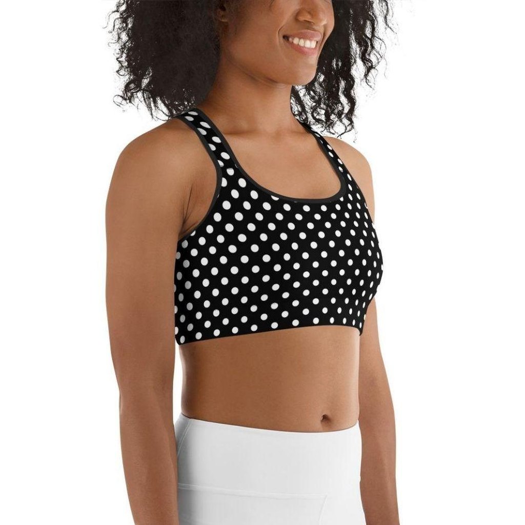 Polka Dot Optical Sports Bra