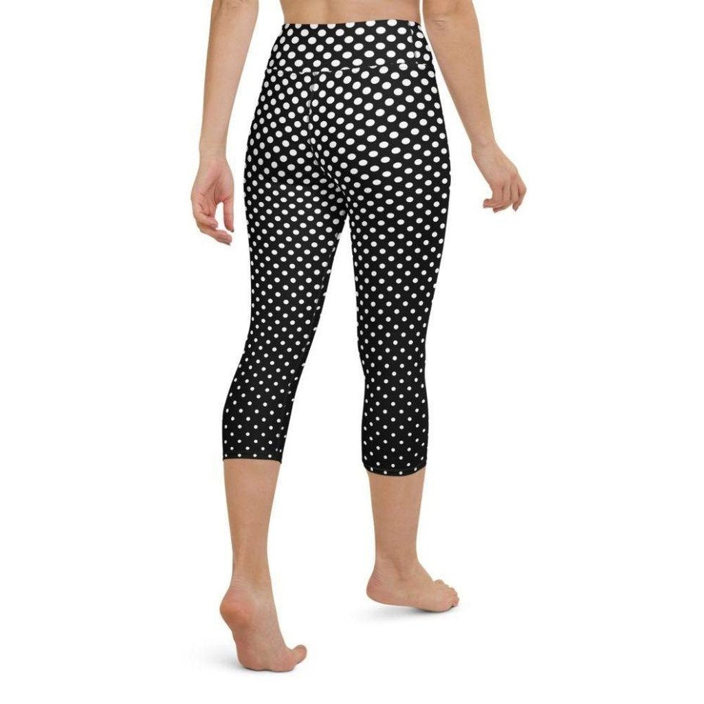 Polka Dot Optical Yoga Capris
