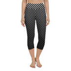 Polka Dot Optical Yoga Capris