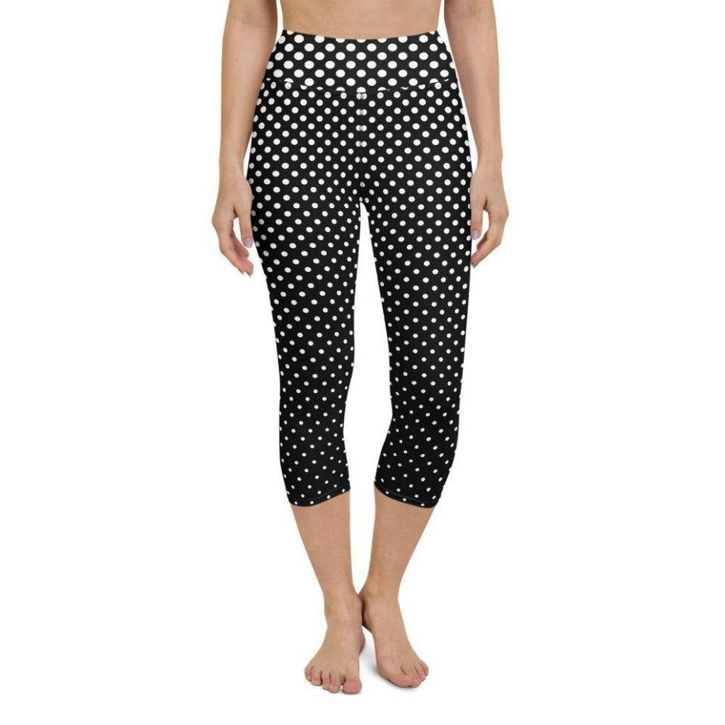 Polka Dot Optical Yoga Capris