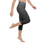 Polka Dot Optical Yoga Capris